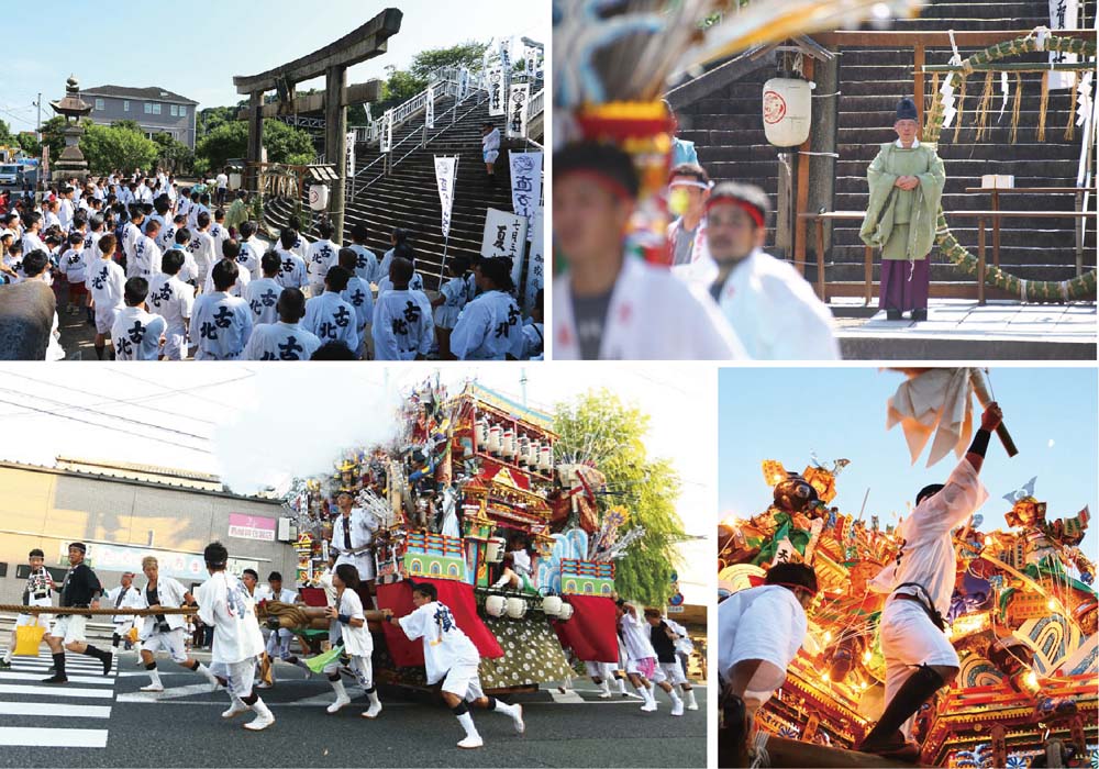 現代の直方山笠の様子 | 直方系と呼ばれる山笠スタイル