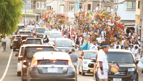 直方山笠の運行スケジュール